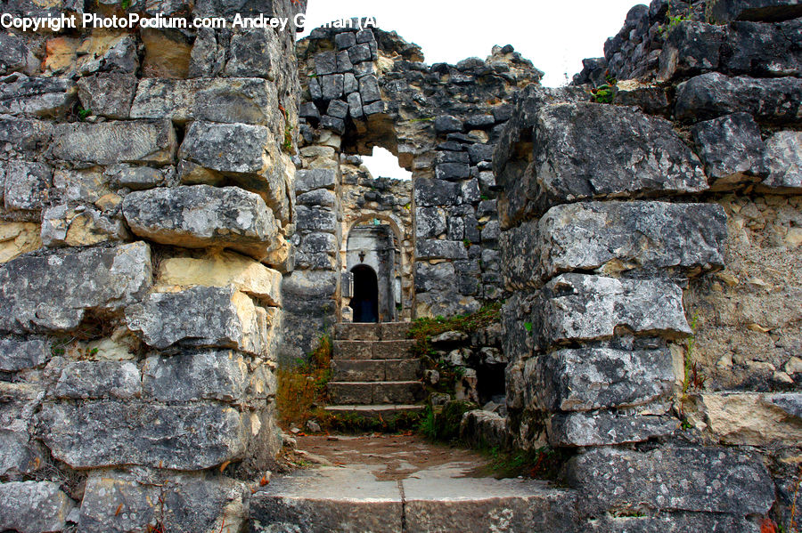 Ruins, Castle, Fort, Rock, Tomb, Rubble, Hole
