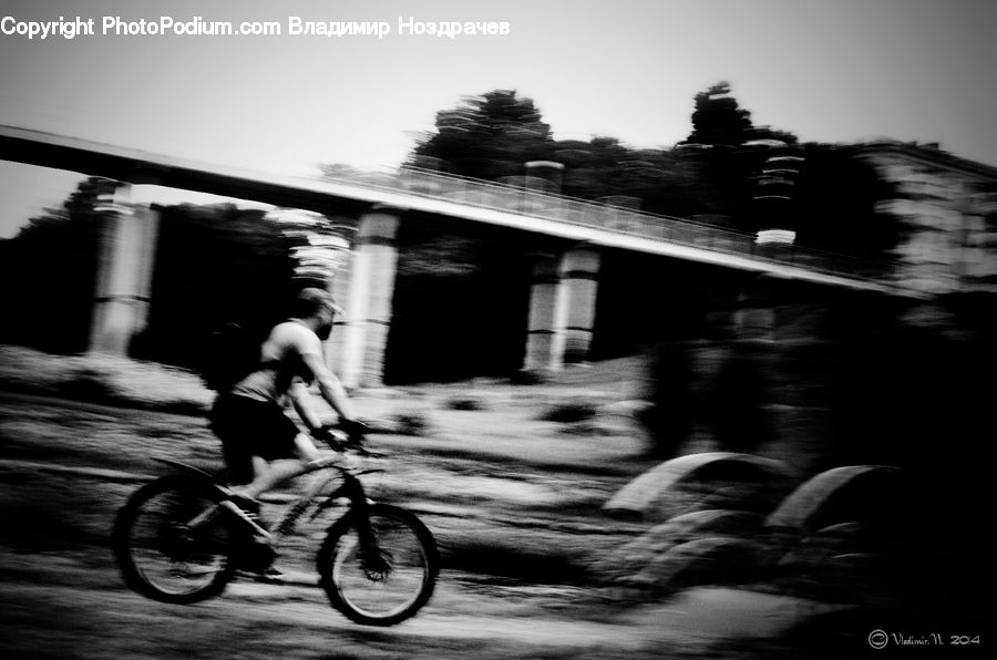 Bicycle, Bike, Cyclist, Vehicle, Water, Silhouette, Dock