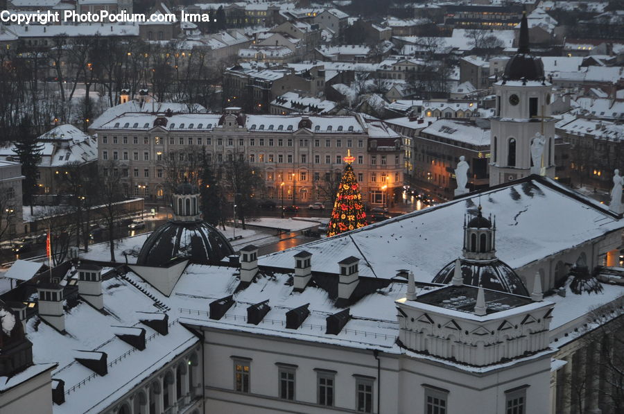 Ice, Outdoors, Snow, Architecture, Dome, City, Downtown