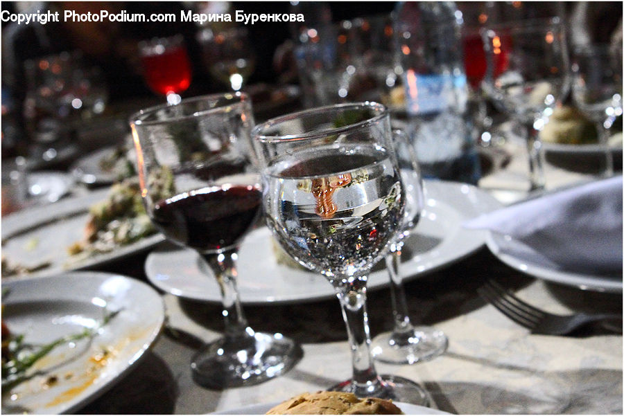 Glass, Goblet, Alcohol, Beverage, Red Wine, Wine, Dinner