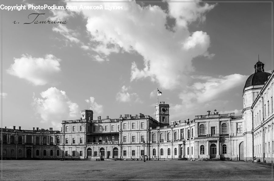 Architecture, Downtown, Plaza, Town Square, Castle, Fort, Court