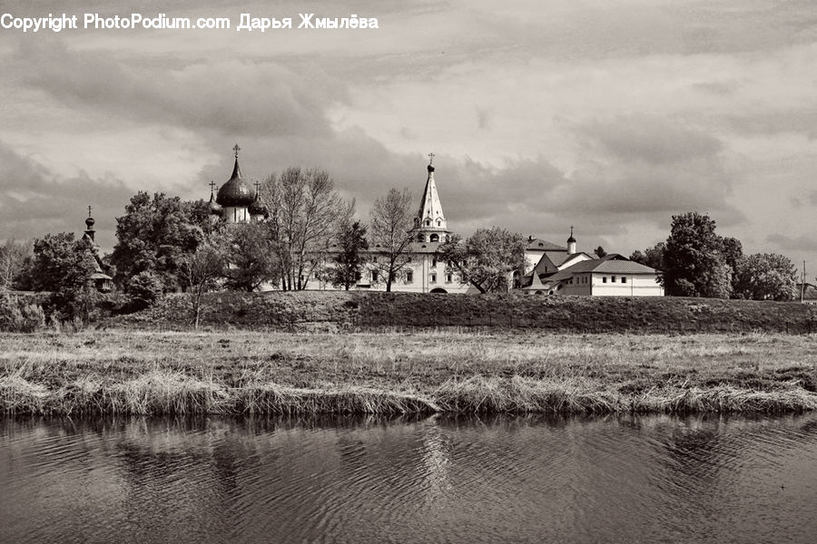 Countryside, Outdoors, Field, Architecture, Church, Worship, Plant
