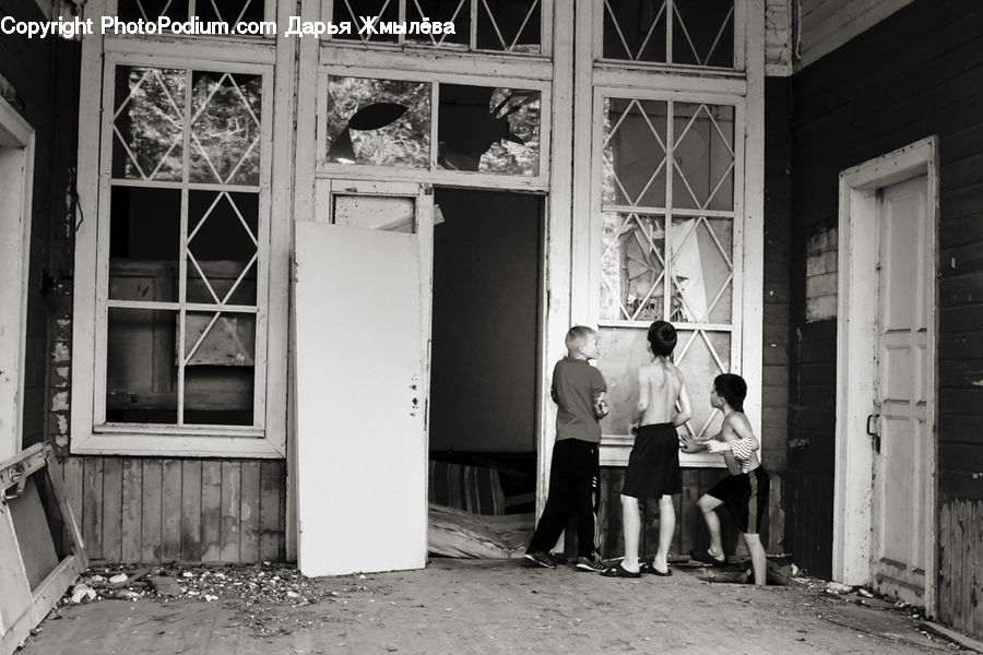 People, Person, Human, Deck, Housing, Porch, Triangle