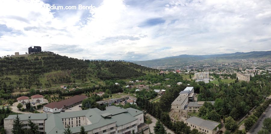 Building, Downtown, Town, Aerial View, Neighborhood, Housing, Villa