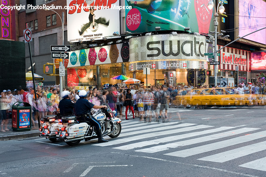 Motor, Motorcycle, Vehicle, Asphalt, Road, Zebra Crossing, Carnival