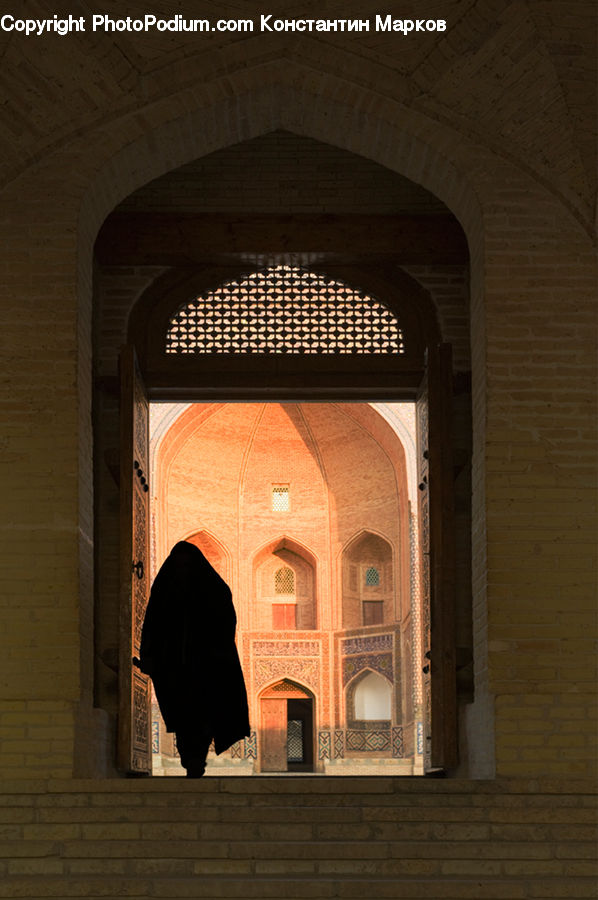 Silhouette, Architecture, Dome, Mosque, Worship, Brick, Fireplace