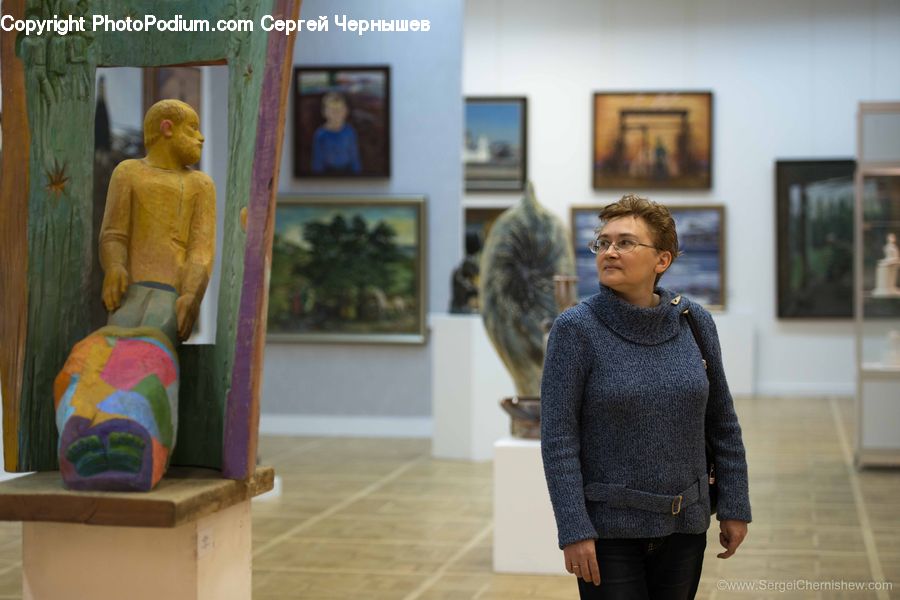 Human, People, Person, Art, Art Gallery, Cardigan, Clothing