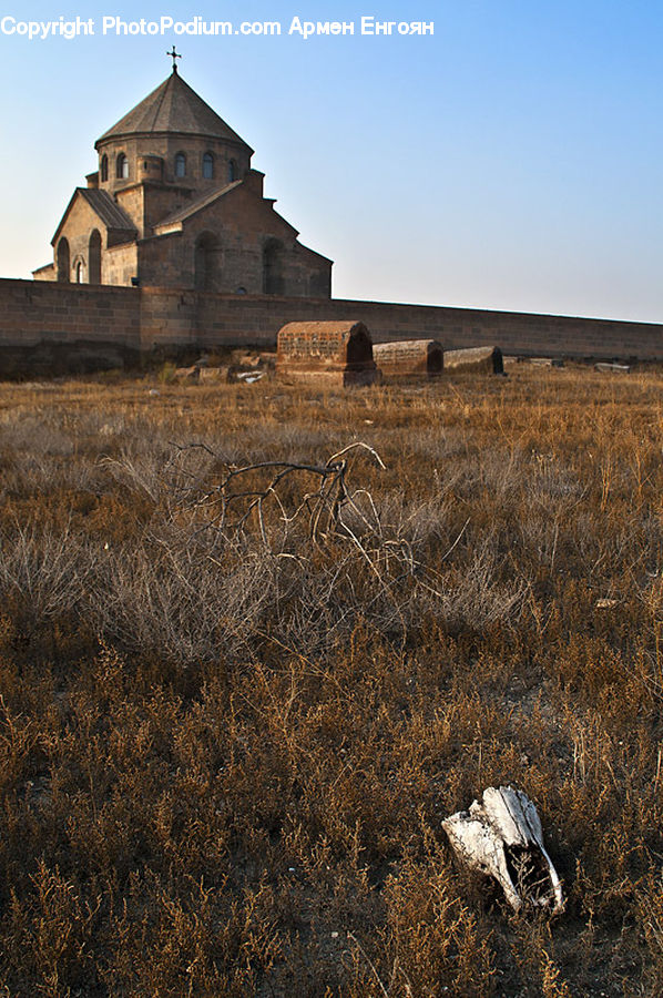 Ground, Soil, Architecture, Bell Tower, Clock Tower, Tower, Field