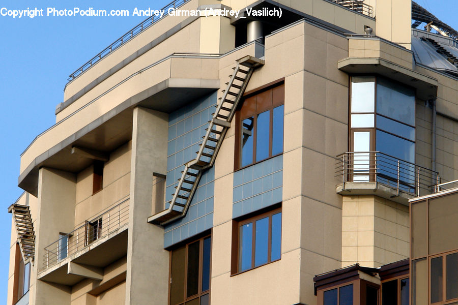 Building, Housing, Apartment Building, High Rise, Balcony, Shutter, Window