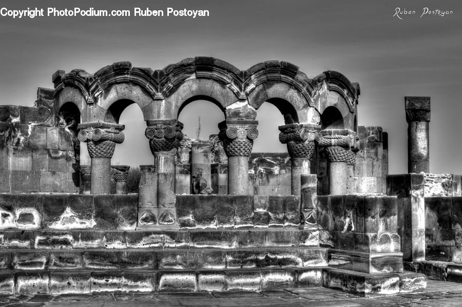 Brick, Architecture, Castle, Fort, Water, Ruins, Cathedral