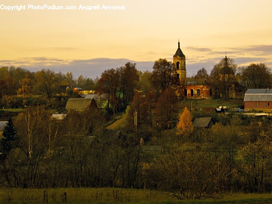 Architecture, Housing, Monastery, Landscape, Nature, Scenery, Mansion