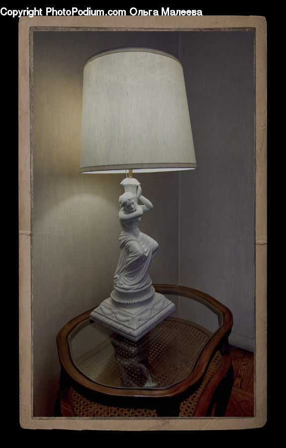 People, Person, Human, Lamp, Lampshade, Table Lamp, Figurine