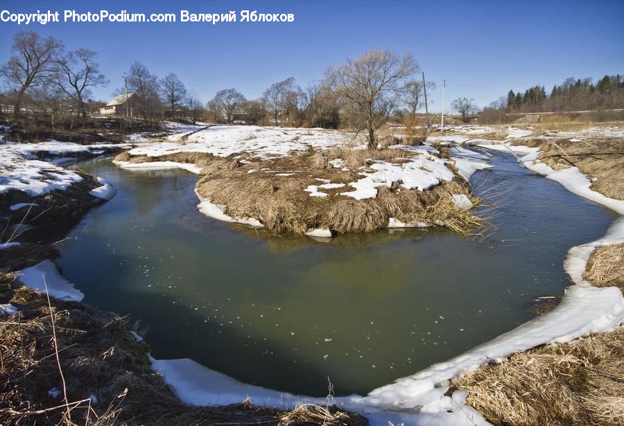 Creek, Outdoors, River, Water, Pond, Stream, Basin