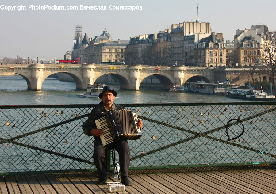 Accordion, Human, Musical Instrument, People, Person, Leisure Activities, City