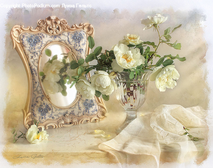 Blossom, Flower, Peony, Plant, Jar, Porcelain, Vase