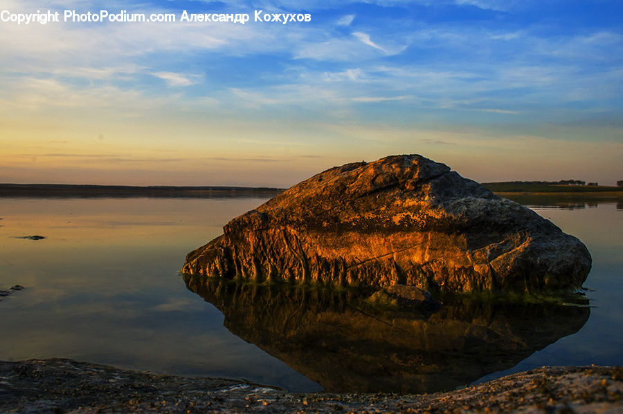 Coast, Outdoors, Sea, Water, Dawn, Dusk, Sky
