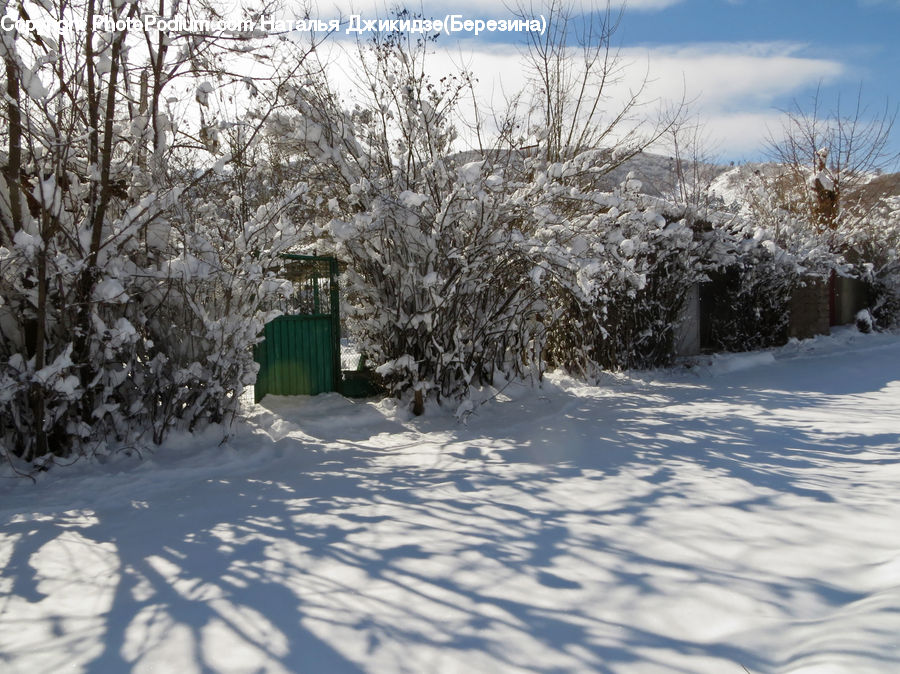 Ice, Outdoors, Snow, Outhouse, Shack, Landscape, Nature
