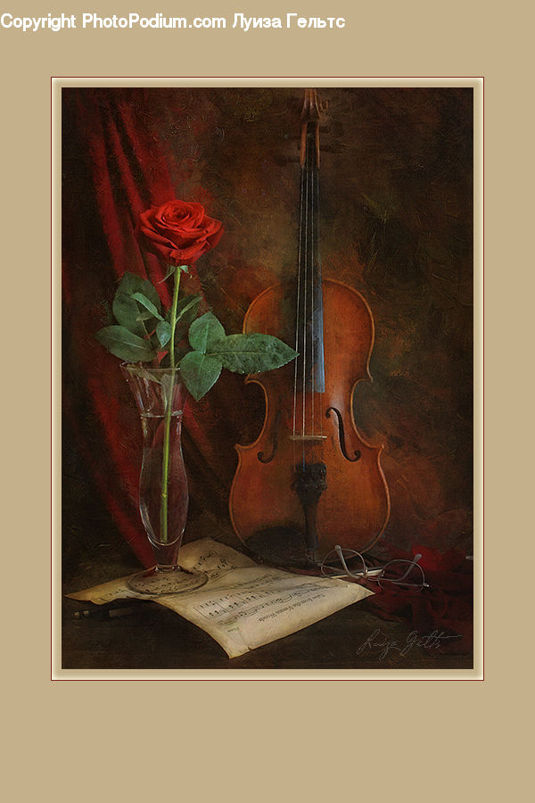 Art, Modern Art, Cello, Fiddle, Musical Instrument, Violin, Viola