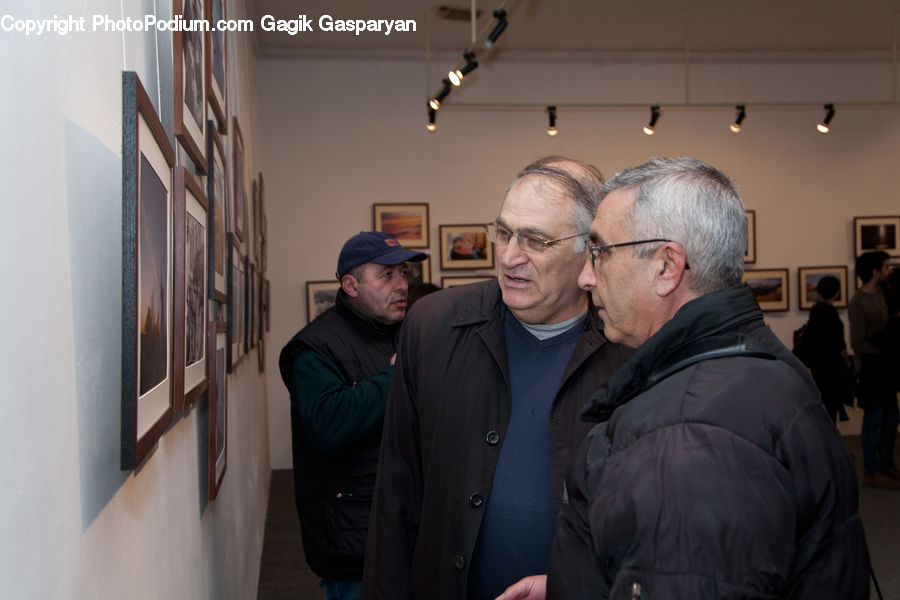 People, Person, Human, Coat, Overcoat, Sitting, Art