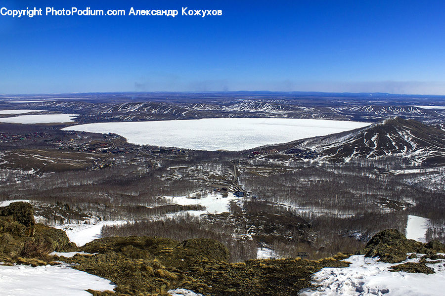 Crater, Arctic, Glacier, Ice, Mountain, Outdoors, Snow