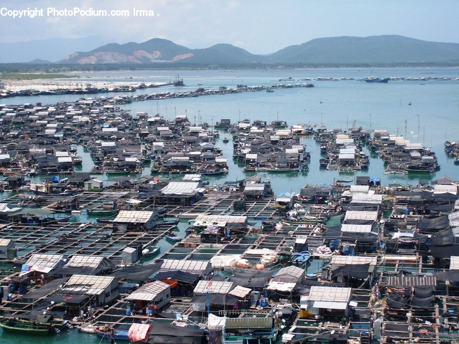 Aerial View, City, Downtown, Parliament, Harbor, Port, Waterfront