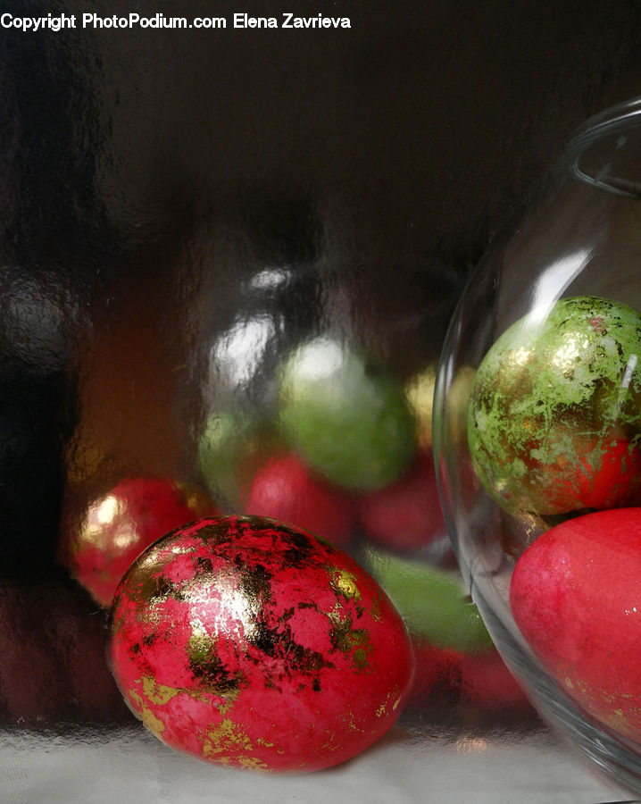 Produce, Radish, Vegetable, Glass, Goblet, Ornament, Bell Pepper