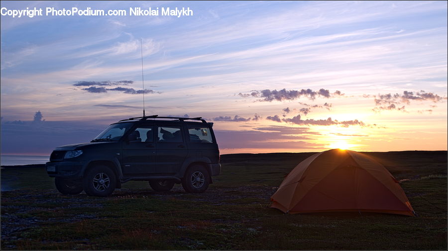 Camping, Car, Suv, Vehicle, Jeep, Caravan, Van