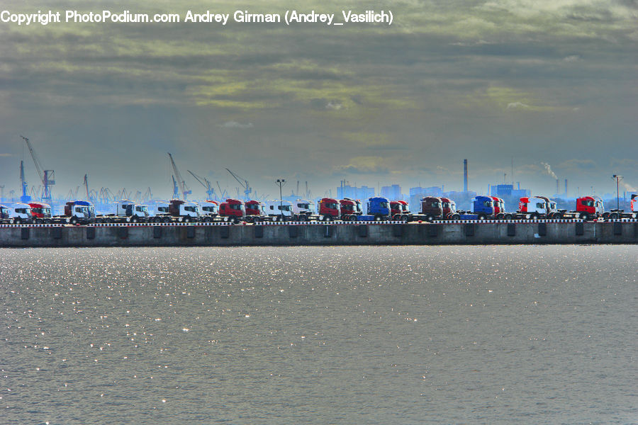 Factory, Refinery, Exercise, Fitness, Jogging, Ferry, Freighter