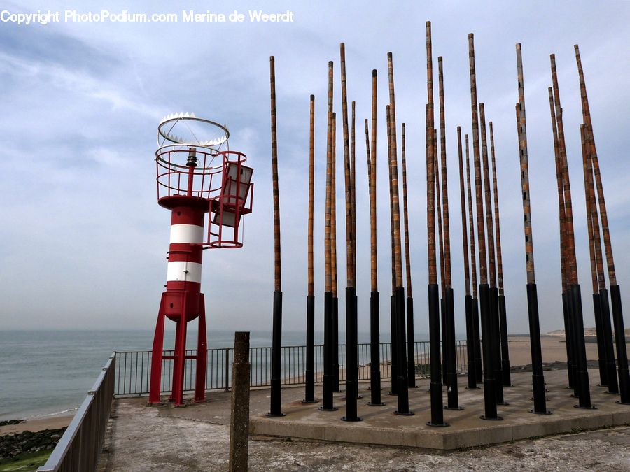 Beacon, Building, Lighthouse, Water Tower, Dock, Pier, Column