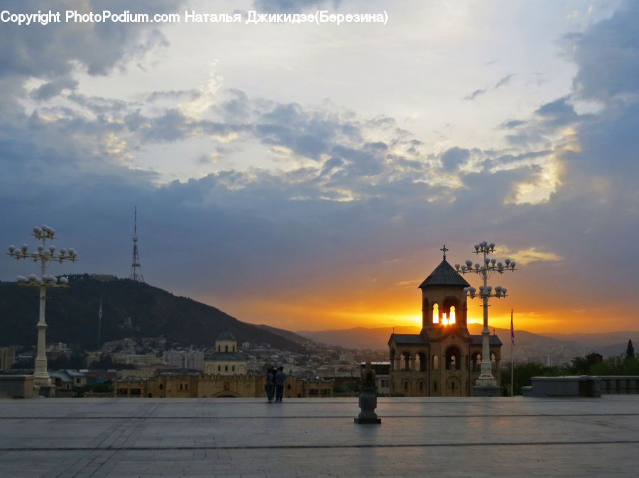 Dusk, Outdoors, Sky, Sunlight, Sunrise, Sunset, Architecture