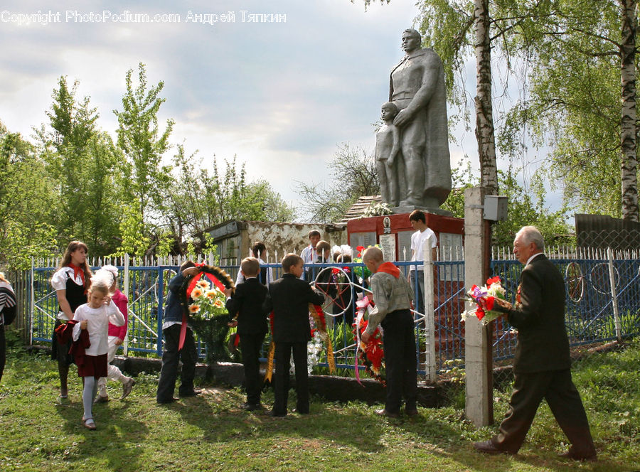 People, Person, Human, Art, Sculpture, Statue, Backyard