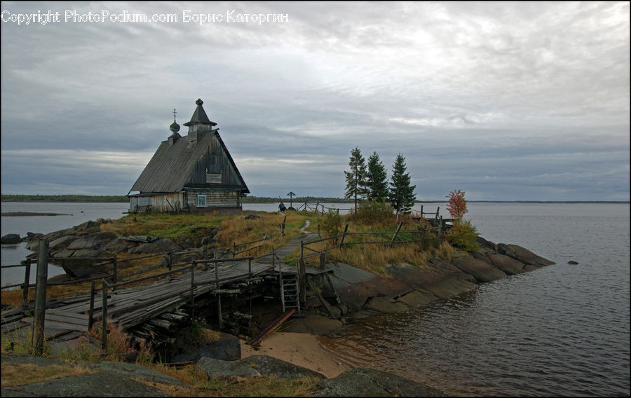 Coast, Outdoors, Sea, Water, Building, Cottage, Housing