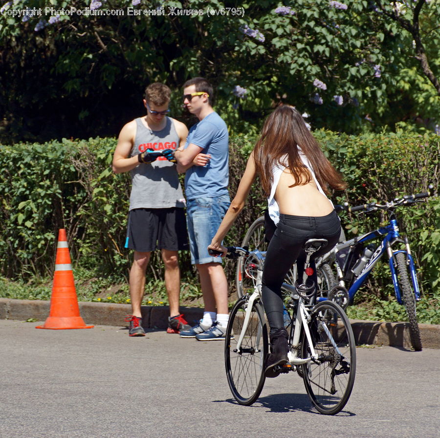 People, Person, Human, Bicycle, Bike, Vehicle, Cone