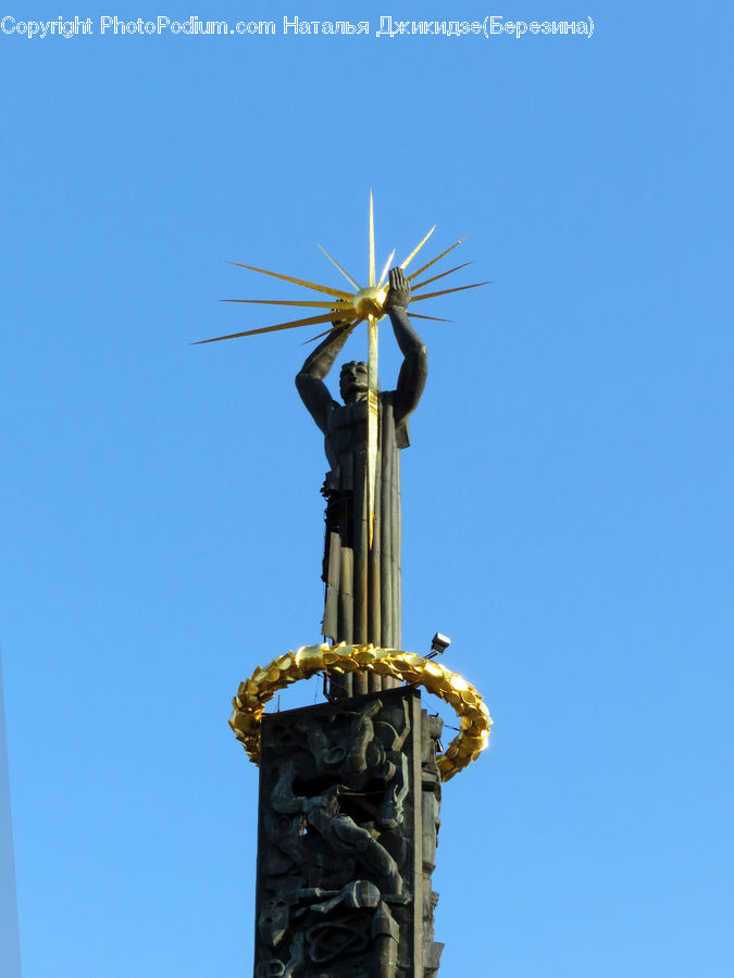 Art, Gargoyle, Statue, Column, Pillar, Antenna
