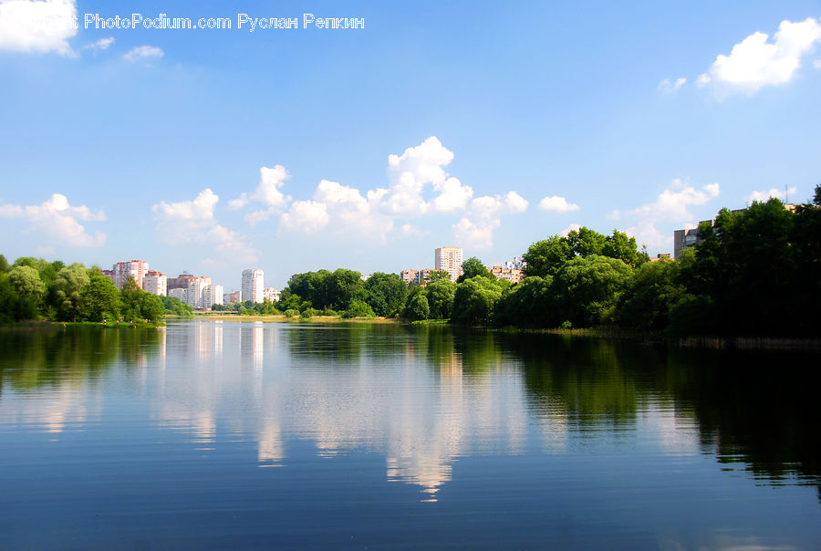 Lake, Outdoors, Water, Azure Sky, Cloud, Sky, Cumulus