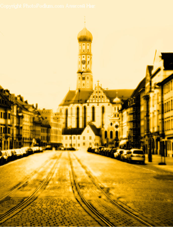 Road, Street, Town, Architecture, Bell Tower, Clock Tower, Tower