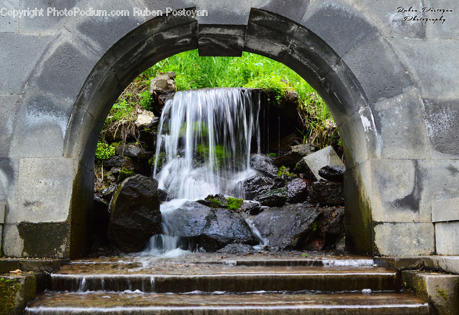 Creek, Outdoors, Stream, Water, River, Waterfall, Rock