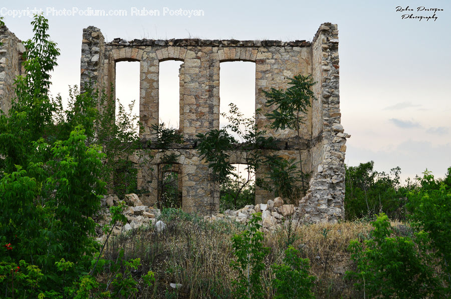 Ruins, Brick, Fence, Wall, Architecture, Column, Parthenon