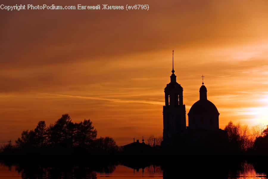 Dawn, Dusk, Red Sky, Sky, Sunrise, Sunset, Outdoors