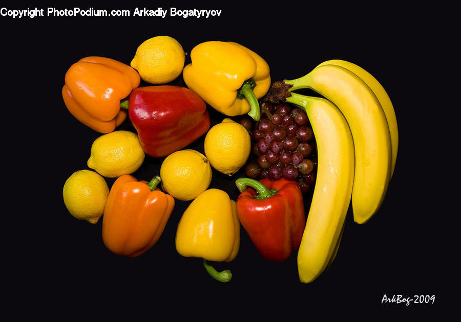 Bell Pepper, Pepper, Produce, Vegetable, Market, Citrus Fruit, Fruit