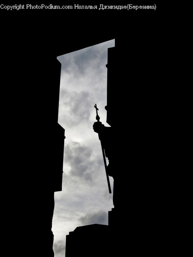 Silhouette, Architecture, Spire, Steeple, Tower, Building, Office Building