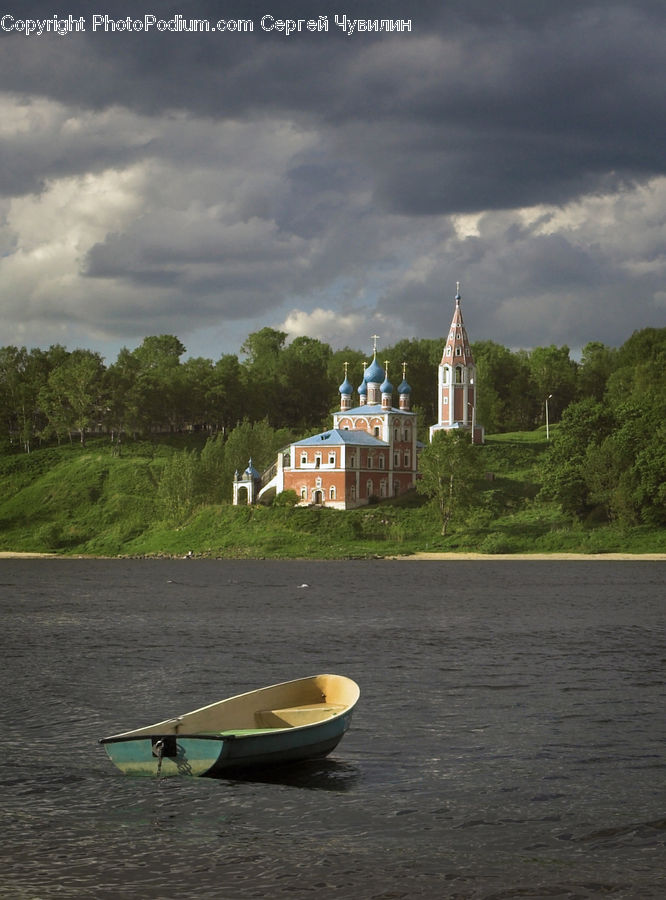 Boat, Dinghy, Rowboat, Vessel, Architecture, Housing, Monastery