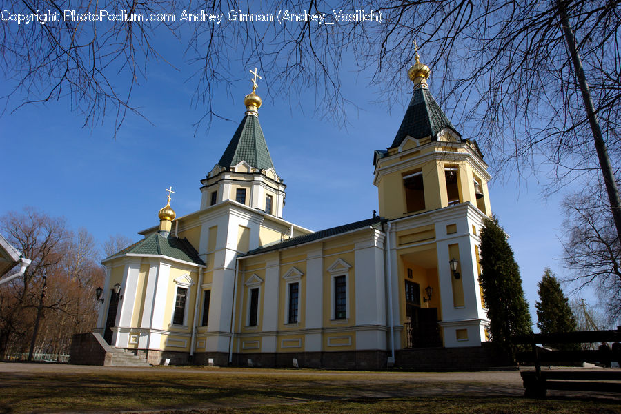 Architecture, Bell Tower, Clock Tower, Tower, Bench, Building, Housing