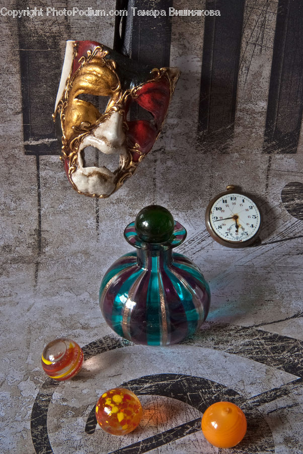 Glass, Goblet, Head, Portrait, Bottle, Accessories, Bling