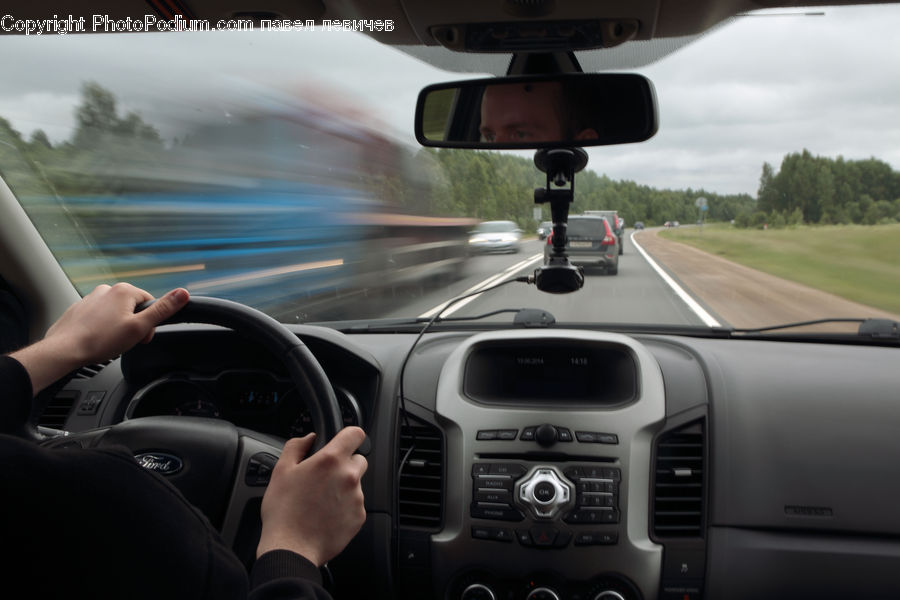Car, Driving, Automobile, Vehicle, Sedan, Van, Cell Phone