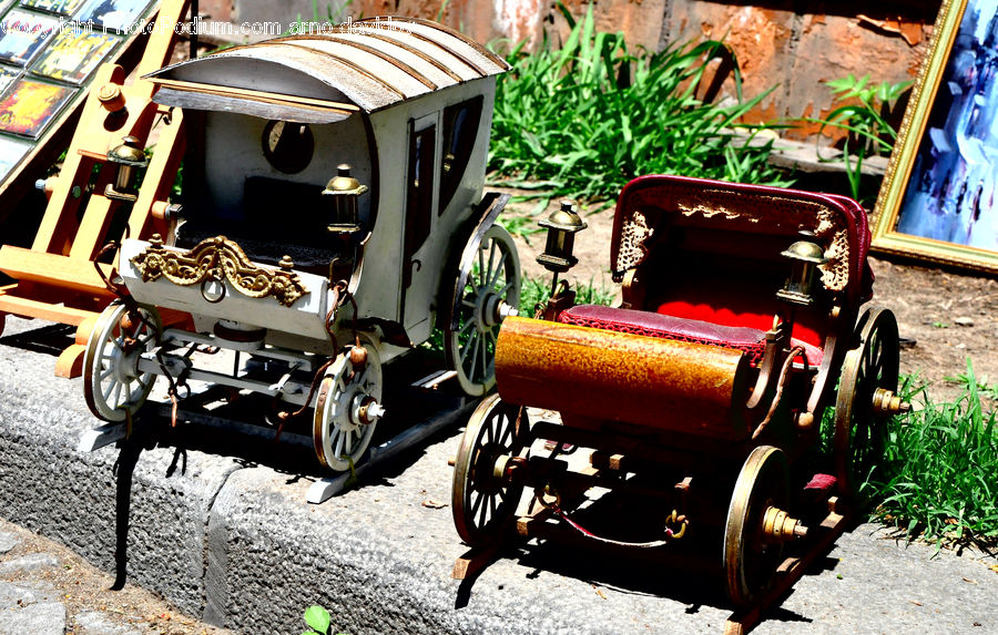 Carriage, Horse Cart, Vehicle, Bbq, Food, Antique Car, Car