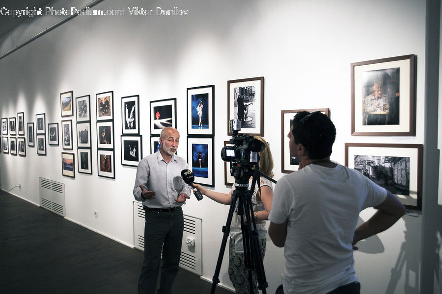 People, Person, Human, Art, Art Gallery, Tripod, Painting