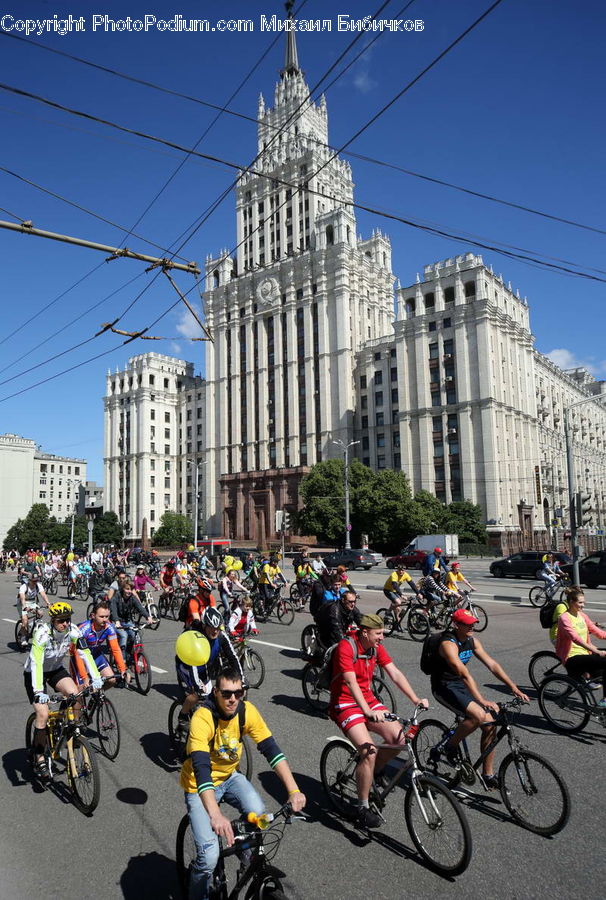 Bicycle, Bike, Vehicle, Cyclist, Asphalt, Tarmac, Pedestrian