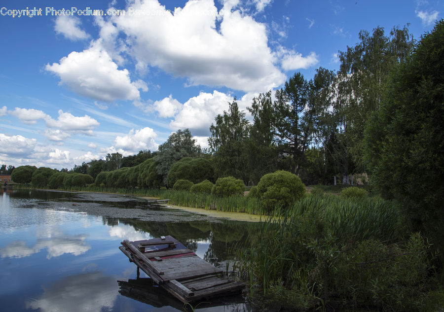 Dock, Landing, Pier, Landscape, Nature, Scenery, Canal