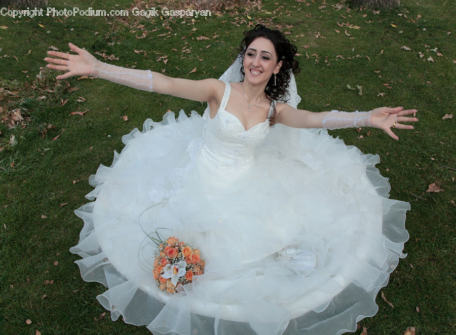 People, Person, Human, Evening Dress, Gown, Flower, Flower Arrangement